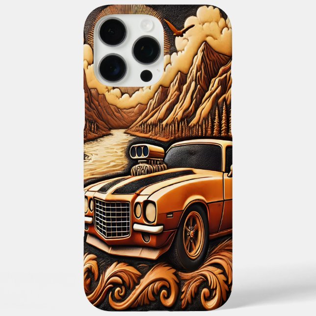 Dreamy Valley Drive with 80s Car Case-Mate iPhone Case (Back)