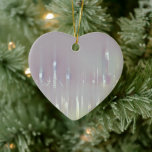 Dreamy Venice Italy Ceramic Tree Decoration<br><div class="desc">The Italy scene on this heart-shaped ornament evokes the fairytale romance of Venice. From the vantage point of Piazza San Marco's embankment, beyond an iconic Venetian lamppost and across the foggy lagoon, the bell tower of San Giorgio Maggiore island emerges from a misty dream. Keep the original art on the...</div>