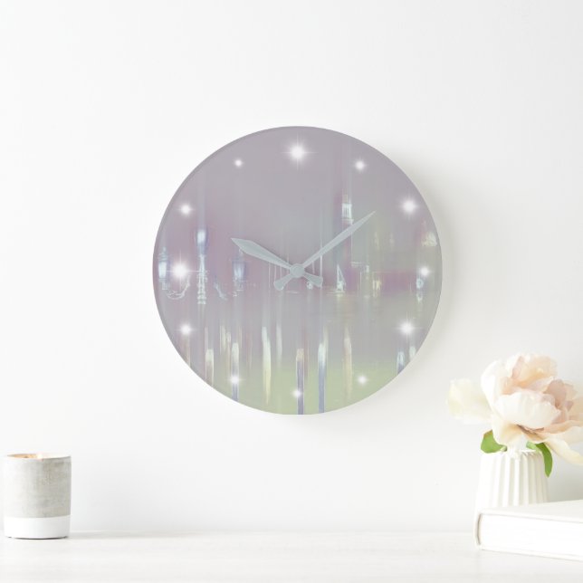 Dreamy Venice Italy Large Clock (Home)