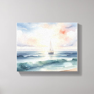 Dreamy water colour effect Stretched Canvas Print