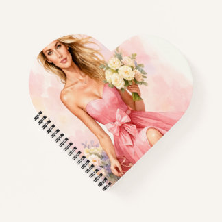 Dreamy Watercolor Bride Notebook