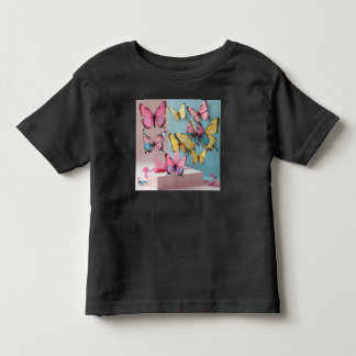 Dreamy Watercolor Butterfly T-Shirt for Toddler