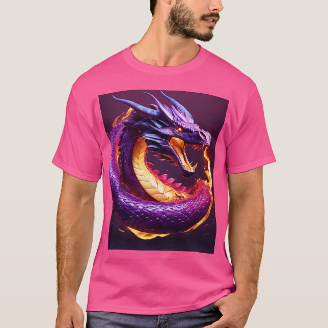 Dreamy Watercolor Dragon T-Shirt (Front)
