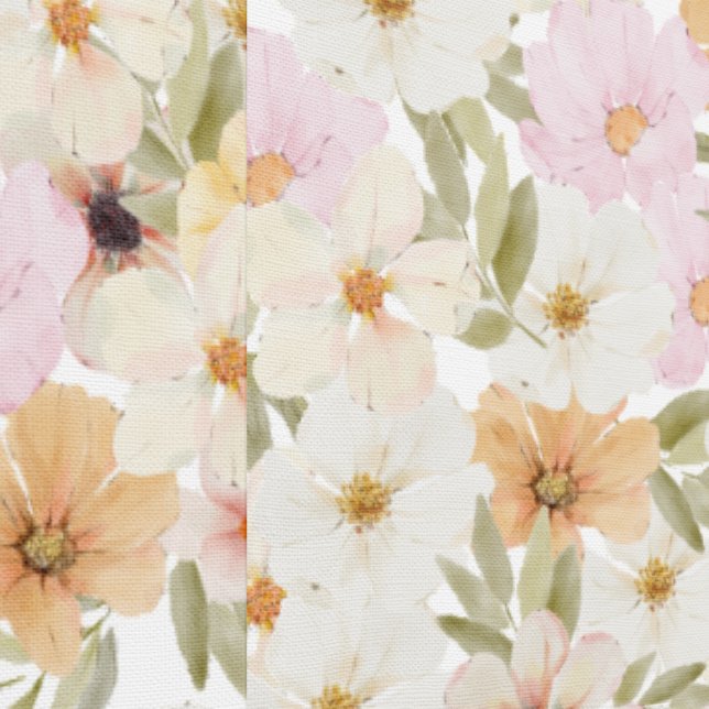 Dreamy Watercolor Floral Wallpaper (Seam)