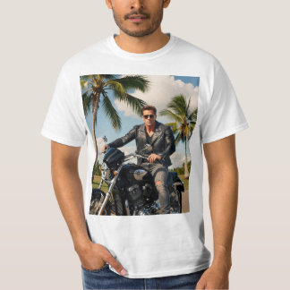  Dreamy Watercolour Motorbike Adventure T-Shirt