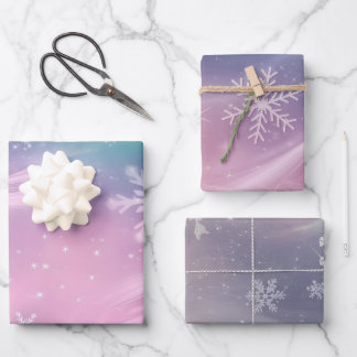 Dreamy Winter christmas Wrapping Paper Sheet