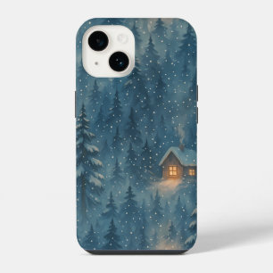 Dreamy Winter Forest Cosy Blanket iPhone 14 Case