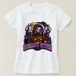 Dreamy Witch Pastel Goth Shirt, Cute Grim Reaper P T-Shirt