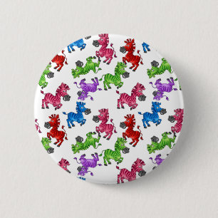 Dreamy Zebra World  6 Cm Round Badge