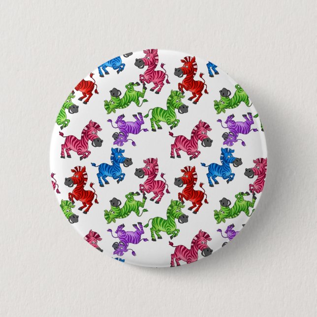 Dreamy Zebra World  6 Cm Round Badge (Front)
