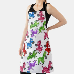 Dreamy Zebra World Apron