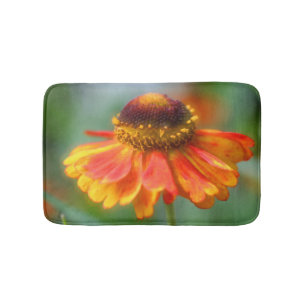 Dreamy Zinnia Flower  Bath Mat