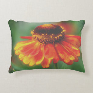 Dreamy Zinnia Flower Decorative Cushion
