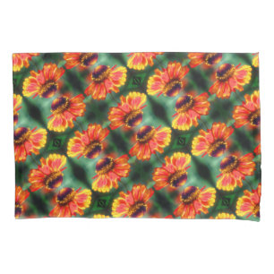 Dreamy Zinnia Flower Pattern Pillowcase