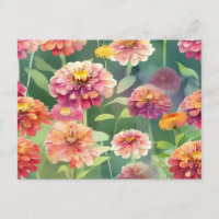 Dreamy Zinnia Flowers