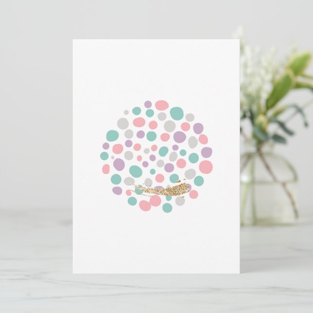 'DreamyPastels' Holiday Card (Standing Front)