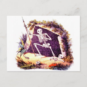 Dreary Old King Death postcard