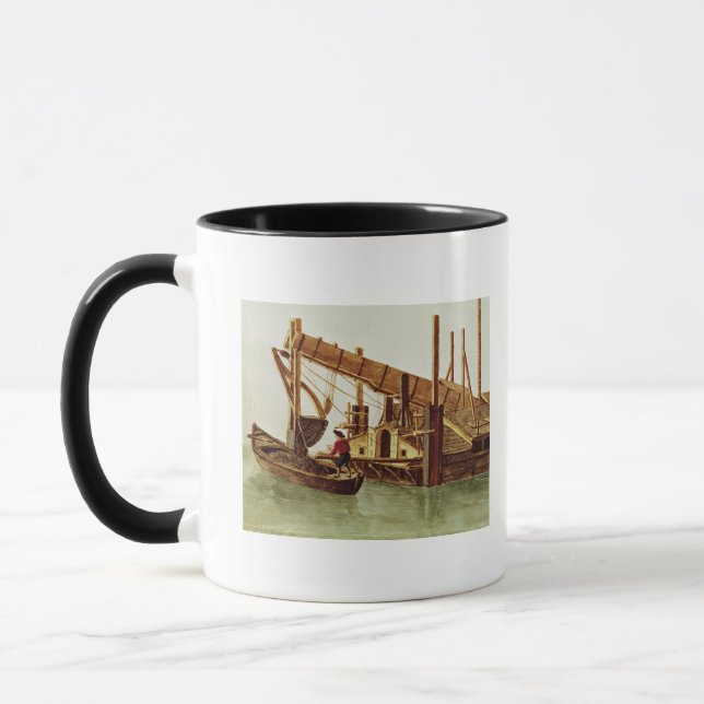 Dredging a canal mug (Left)