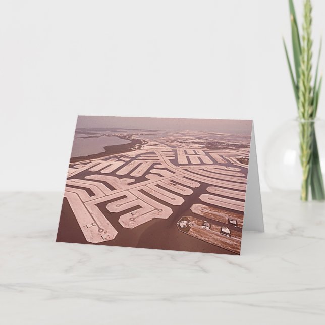 Dredging the Island, Marco Island, Florida, 1970s Card (Front)