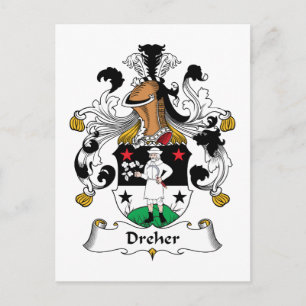 Dreher Family Crest Postcard