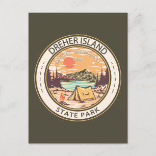 Dreher Island State Park South Carolina Badge Postcard