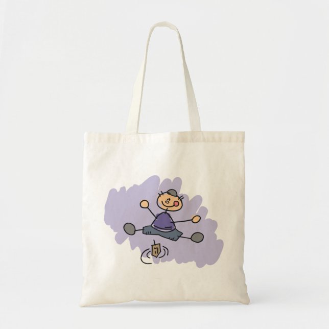 Dreidel Boy Tote Bag (Front)