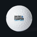 Dreidel Champion Since 2000 Hanukkah Birthday Gift Golf Balls<br><div class="desc">funny, hanukkah, jewish, jew, holiday, dreidel, champion, birthday, gift, anniversary, </div>
