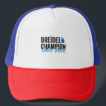 Dreidel Champion Since 2002 Funny Hanukkah Gift  Trucker Hat<br><div class="desc">funny, hanukkah, jewish, jew, holiday, dreidel, champion, birthday, gift, anniversary, </div>