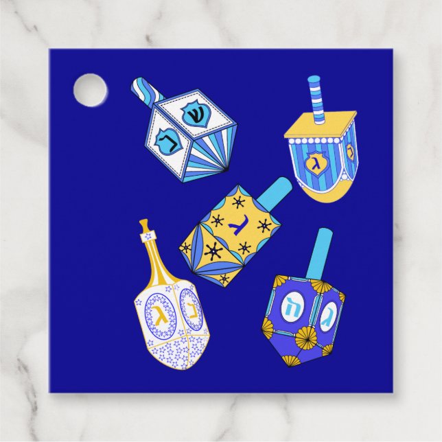 Dreidel, Dreidel, Dreidel  Favour Tags (Front)