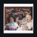 Dreidel Dreidel Dreidel Magnet<br><div class="desc">The first night of Chanukah is December 11th. This fun and customisable design is available on tee's,  bags,  cards and more. Great gifts for those eight crazy nights.</div>