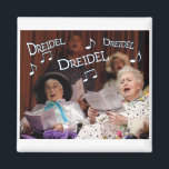 Dreidel Dreidel Dreidel Magnet<br><div class="desc">The first night of Chanukah is December 11th. This fun and customisable design is available on tee's,  bags,  cards and more. Great gifts for those eight crazy nights.</div>