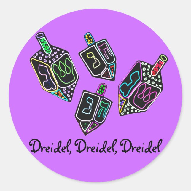 Dreidel, Dreidel, Dreidel Stickers (Front)