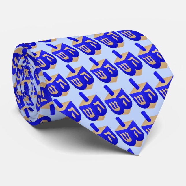 Dreidel, Dreidel, Dreidel Tie (Rolled)