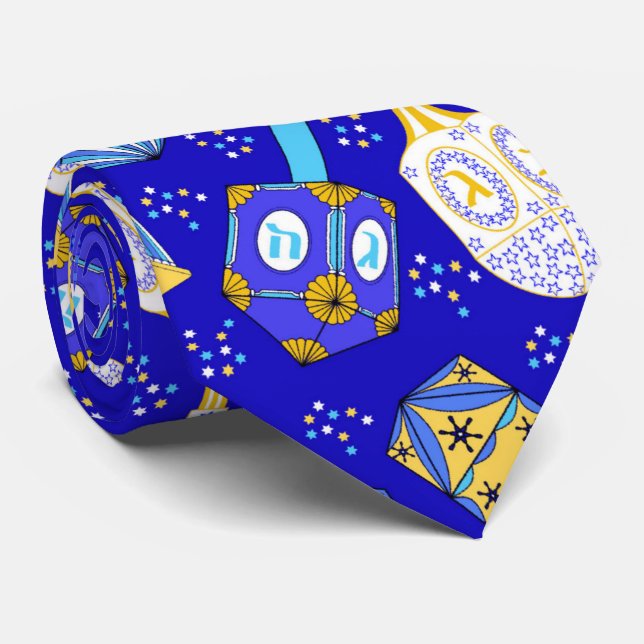 Dreidel, Dreidel, Dreidel Tie (Rolled)