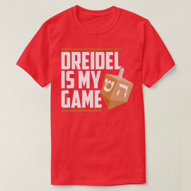 Dreidel Is My Game Jewish Winter Hanukkah Holiday  T-Shirt (Design Front)