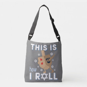 Dreidel Menorah Funny Hanukkah Gift This Is How I Crossbody Bag