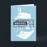 Dreidel Song Hanukkah Card<br><div class="desc">Graphic,  modern version of the classic dreidel song.</div>