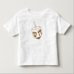 Dreidel Toddler T-Shirt<br><div class="desc">A bronze Dreidel for a Happy Hanukkah</div>