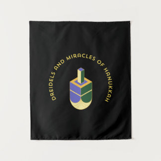 DREIDELS AND MIRACLES OF HANUKKAH TAPESTRY