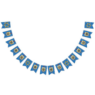 Dreidels for Hanukkah Bunting