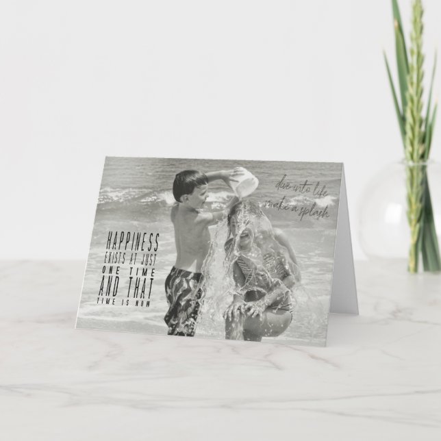 DRENCHED Greeting Card (Front)