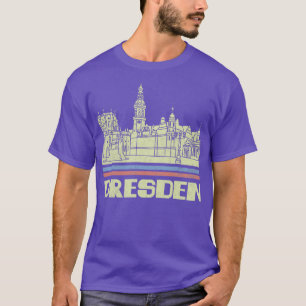 Dresden City Gift Germany City Silhouette Skyline T-Shirt