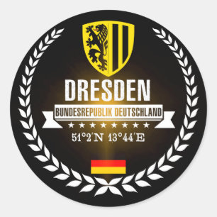 Dresden Classic Round Sticker