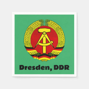 Dresden, DDR, Dresden, Germany - East German GDR Napkin