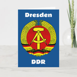 Dresden, DDR, Dresden, Germany - East German Ossi Thank You Card