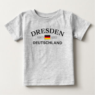 Dresden Deutschland Coordinates German Baby T-Shirt