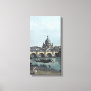 Dresden Elbufer Vedute - Canaletto - Bellotto Canvas Print