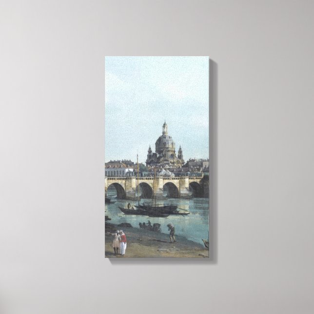 Dresden Elbufer Vedute - Canaletto - Bellotto Canvas Print (Front)