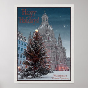 Dresden - Frauenkirche Tannenbaum  - HH WB Poster