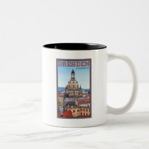 Dresden - Frauenkirche Two-Tone Coffee Mug
